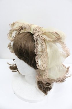 画像3: Hoshibako Works / 人形風オーガンジーリボンカチューシャ  イエローＸゴールド I-26-01-27-034-LO-AC-SA-ZI