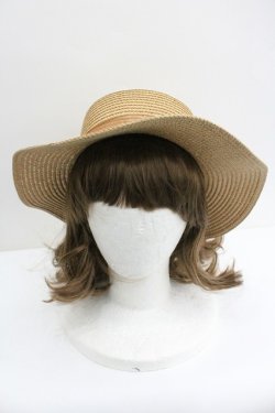 画像2: axes femme / フラワー雑材カンカン帽  ベージュ I-26-01-27-037-AX-AC-SA-ZI