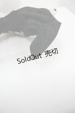 画像5: Hoshibako Works / お人形風シャンティクリームリボンカチューシャ  黒Ｘアイボリー I-26-01-27-004-LO-AC-SA-ZI