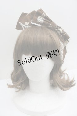 画像1: Angelic Pretty / リボンカチューシャ  ブラウン I-26-01-27-005-AP-AC-SA-ZI