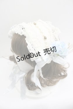 画像1: ALICE and the PIRATES / Sweet Devilヘッドドレス  白Ｘ青 I-26-01-27-048-PA-AC-SA-ZI