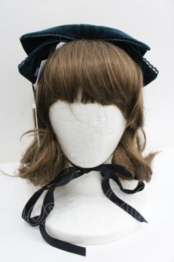 画像2: axes femme kawaii / ベロアリボンヘッドドレス  グリーン I-26-01-27-051-AX-AC-SA-ZI