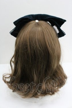 画像3: axes femme kawaii / ベロアリボンヘッドドレス  グリーン I-26-01-27-051-AX-AC-SA-ZI