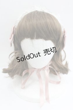 画像2: ALICE and the PIRATES / チュールレースのフローラルヘッドドレス  白Ｘピンク I-26-01-27-052-PA-AC-SA-ZI