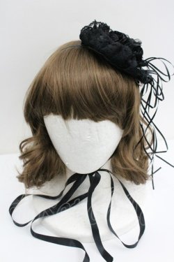 画像2: Triple fortune / コサージュヘッドドレス  黒 I-26-01-27-053-EL-AC-HR-ZI