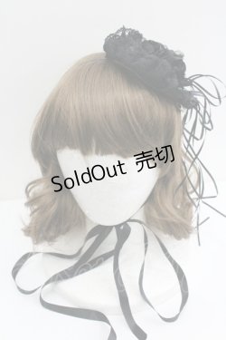 画像2: Triple fortune / コサージュヘッドドレス  黒 I-26-01-27-053-EL-AC-HR-ZI