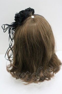 画像3: Triple fortune / コサージュヘッドドレス  黒 I-26-01-27-053-EL-AC-HR-ZI