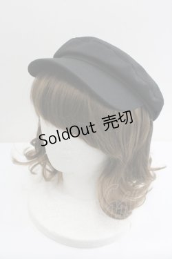 画像1: axes femme / くるみ釦キャスケット  黒 I-26-01-27-006-AX-AC-SA-ZT0206X