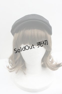 画像2: axes femme / くるみ釦キャスケット  黒 I-26-01-27-006-AX-AC-SA-ZT0206X