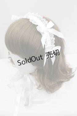 画像1: BABY,THE STARS SHINE BRIGHT / Marietteヘッドドレス  白 I-26-01-27-059-BA-AC-SA-ZI