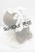 ATELIER PIERROT / レースリボンヘッドドレス (オリジナルレース)　  生成り I-26-01-27-061-EL-AC-SA-ZI