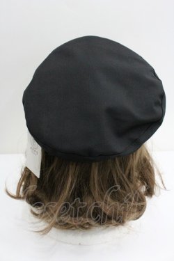 画像3: axes femme / くるみ釦キャスケット  黒 I-26-01-27-006-AX-AC-SA-ZI