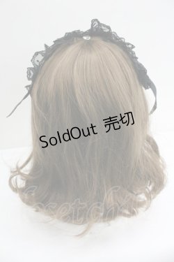 画像3: Angelic Pretty / ロゴパールヘッドドレス  黒 I-26-01-27-062-AP-AC-SA-ZI