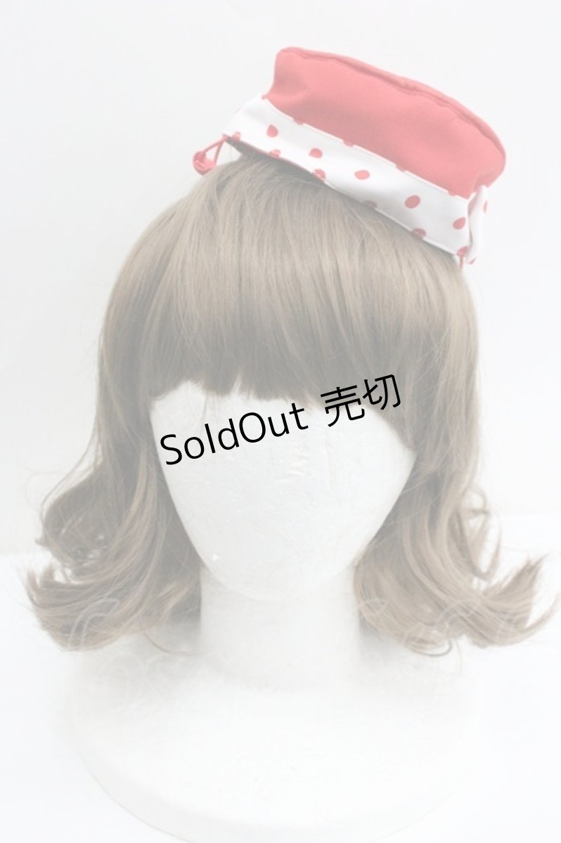 画像1: Angelic Pretty / MilkshakeサーキュラーワンピースSetのハット  赤 I-26-01-27-064-AP-OP-SA-ZTK033 (1)