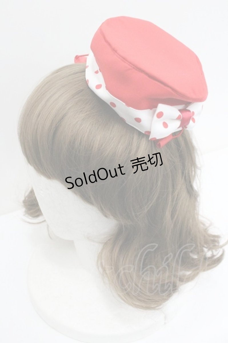 画像3: Angelic Pretty / MilkshakeサーキュラーワンピースSetのハット  赤 I-26-01-27-064-AP-OP-SA-ZTK033 (3)