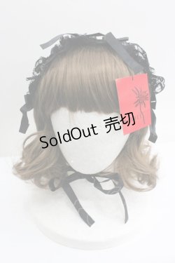 画像2: MARBLE / レースヘッドドレス  黒 I-26-01-27-066-GO-AC-SA-ZT610-F003