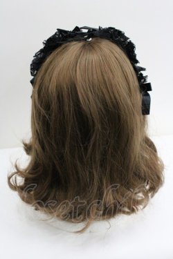 画像3: MARBLE / レースヘッドドレス  黒 I-26-01-27-066-GO-AC-SA-ZI