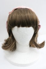 画像2: m petit by misako / レースリボンカチューシャ  ピンク I-26-01-27-068-LO-AC-SA-ZT610-F006 (2)