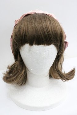 画像2: m petit by misako / レースリボンカチューシャ  ピンク I-26-01-27-068-LO-AC-SA-ZI
