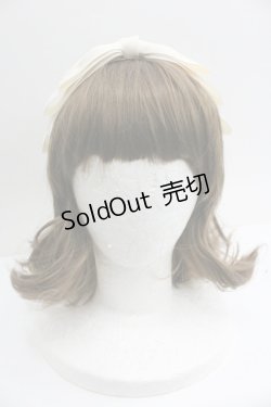 画像2: m petit by misako / NINA'sコラボ AM*NIリボンカチューシャ  生成り I-26-01-27-069-LO-AC-SA-ZT610-F004