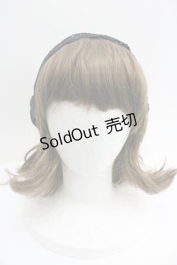 画像2: m petit by misako / レースリボンカチューシャ  黒 I-26-01-27-071-LO-AC-SA-ZI