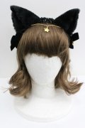 Angelic Pretty / Milk Catカチューシャ  黒 I-26-01-27-072-AP-AC-SA-ZI