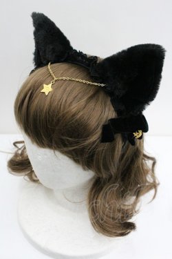 画像3: Angelic Pretty / Milk Catカチューシャ  黒 I-26-01-27-072-AP-AC-SA-ZI