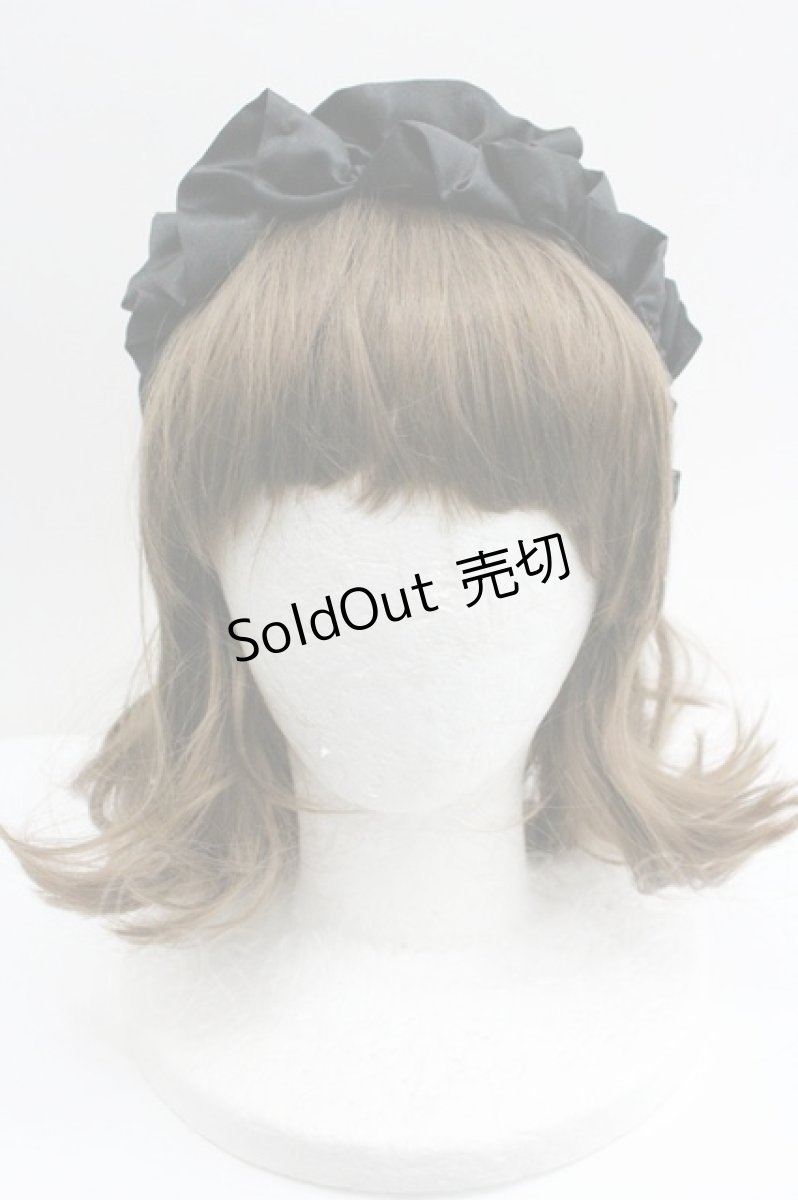 画像2: LOLITAその他(お買取対象外) / ギャザーカチューシャ  ブラック I-26-01-27-076-LO-AC-SA-ZT610-F004 (2)