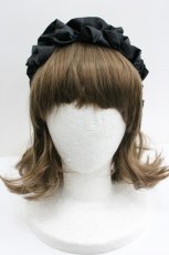 画像2: LOLITAその他(お買取対象外) / ギャザーカチューシャ  ブラック I-26-01-27-076-LO-AC-SA-ZT610-F004 (2)