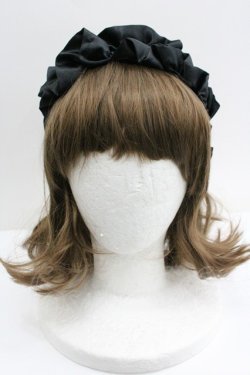 画像2: LOLITAその他(お買取対象外) / ギャザーカチューシャ  ブラック I-26-01-27-076-LO-AC-SA-ZI