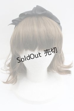 画像1: Innocent World / グログランリボンカチューシャ  黒 I-26-01-27-077-IW-AC-SA-ZI