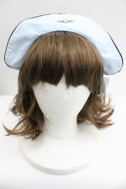 画像1: metamorphose / Little Nurse キャップ風カチューシャ  サックス I-26-01-27-078-ME-AC-SA-ZI