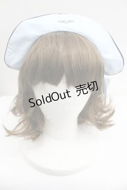画像1: metamorphose / Little Nurse キャップ風カチューシャ  サックス I-26-01-27-078-ME-AC-SA-ZI