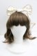 画像1: LOLITAその他(お買取対象外) / チュール付きスター柄リボンカチューシャ  白 I-26-01-27-079-LO-ZA-SA-ZI (1)
