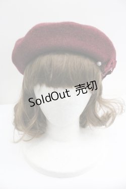 画像2: m petit by misako / AMミニリボンバスクベレー  ボルドー I-26-01-27-083-LO-AC-SA-ZTK037