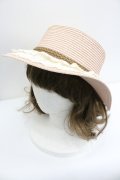 axes femme / 巻きバラリボンカンカン帽  アワピンク I-26-01-27-084-AX-AC-SA-ZI