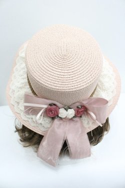 画像3: axes femme / 巻きバラリボンカンカン帽  アワピンク I-26-01-27-084-AX-AC-SA-ZI