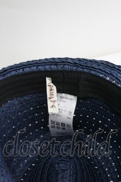 画像4: axes femme / ボーダーリボン麦わらハット  青 I-26-01-27-085-AX-AC-SA-ZI