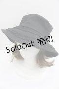 merry jenny / フリルキャンバスバケットハット  黒 I-26-01-27-090-LO-AC-SA-ZTK037