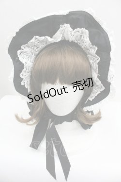 画像2: BABY,THE STARS SHINE BRIGHT / スピンドールハーフボンネット  黒Ｘ白 I-26-01-27-093-BA-AC-SA-ZI