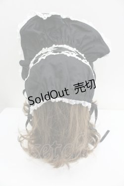 画像3: BABY,THE STARS SHINE BRIGHT / スピンドールハーフボンネット  黒Ｘ白 I-26-01-27-093-BA-AC-SA-ZI