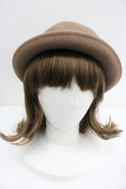 画像2: axes femme / BIGガーデン付ボーラー帽  モカ I-26-01-27-095-AX-AC-SA-ZI