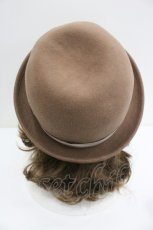 画像3: axes femme / BIGガーデン付ボーラー帽  モカ I-26-01-27-095-AX-AC-SA-ZTK037 (3)