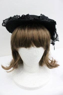 画像2: MR corset / フラワーリボンハット  黒 I-26-01-27-097-PU-AC-SA-ZI