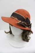 axes femme / レースリボンハット  オレンジ I-26-01-27-098-AX-AC-SA-ZI