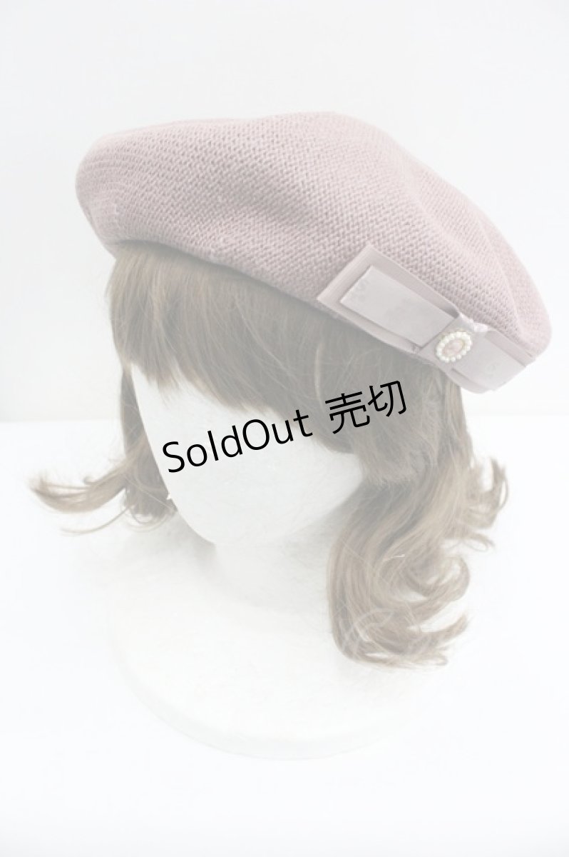 画像1: m petit by misako / NINA'S AM カメオベレー  ピンク I-26-01-27-099-LO-AC-SA-ZTK037 (1)