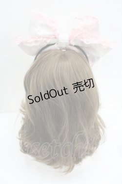 画像2: LOLITAその他(お買取対象外) / パールリボンカチューシャ  白Ｘピンク I-26-01-27-103-LO-AC-SA-ZI
