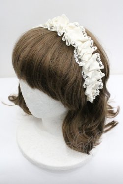 画像1: m petit by misako / TT*AMレースカチューシャ  アイボリー I-26-01-27-105-LO-AC-SA-ZI