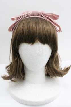 画像1: PINK HOUSE / big ribbon katyusha  ピンク I-26-01-27-106-LO-AC-SA-ZI