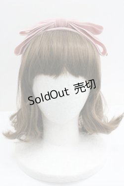 画像1: PINK HOUSE / big ribbon katyusha  ピンク I-26-01-27-106-LO-AC-SA-ZI